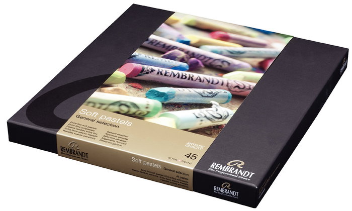 Rembrandt Set pasteles suaves Selección General, 45 pasteles enteros